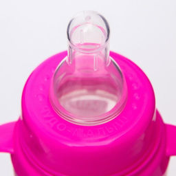 Бутылочка для кормления малыша M&B Baby, классическое горло, с ручками, от 3 мес, 250 мл., цилиндр