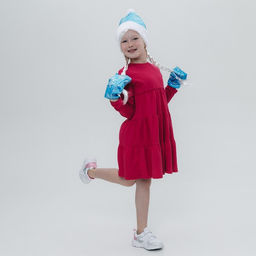 Карнавальный новогодний набор «Волшебная снегурочка»: шапка, варежки, парик с косичками, р. 52-54 см