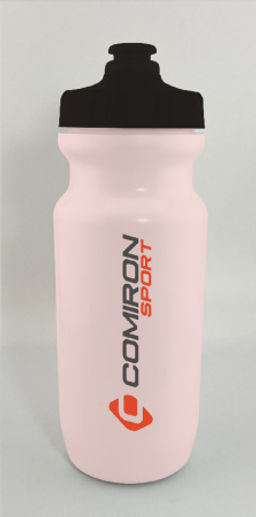 Бутылка велосипедная COMIRON RACE1 гоночная, силиконовый клапан +уплотнитель, пищевой PP, BPA-free, цвет Pink 550ml
