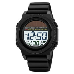Часы наручные Skmei мужские электронные спортивные 2358black-white Солнечная батарея