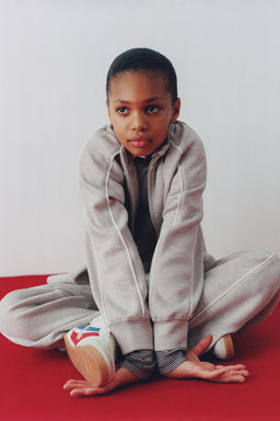 WIDE-LEG GYM TROUSERS WITH CONTRAST TRIMS - Zara фото 12