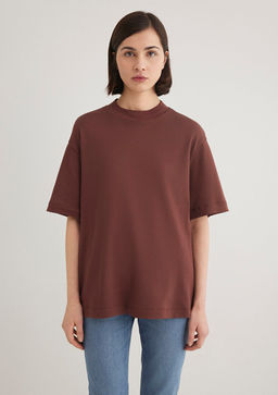 Kahverengi Tisort - Mavi фото 4