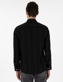 Siyah Regular Fit _izgili Uzun Kollu G_mlek - Pierre cardin фото 5