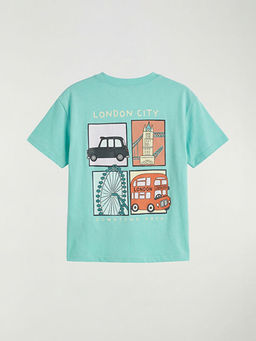 London Bask?l? Erkek ?ocuk Penye Ti??rt