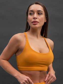 PELICAN, майка (модель топ) спортивная женская, Янтарный  фото 2