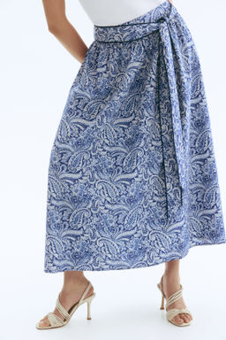 Falda de popelina con lazada - H&m фото 5