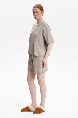 Е 20149/пыльно-оливковый пижама жен