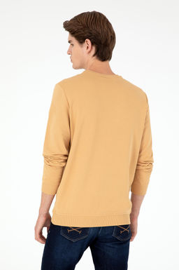 Мужской свитшот светло-коричневого цвета Неожиданная скидка в корзине - U.s. polo assn фото 5