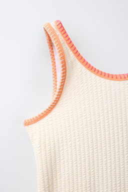 6-14 A?OS/ BA?ADOR SEERSUCKER VIVOS CONTRASTE / Crudo - Zara фото 4