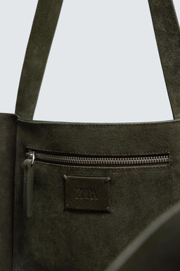 LEATHER TOTE BAG - Zara фото 6