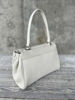 Женская кожаная сумка-портфель 8399-2 Кремовый - Sergio valentini фото 4