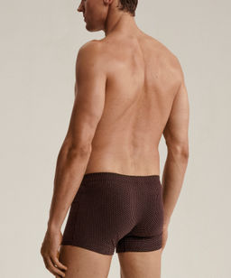 ATLANTIC 3MH-218 Трусы шорты Small Print - набор 3 шт. изумрудный + темно-серый меланж + баклажан  фото 3