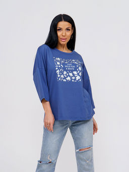 Туника женская, цвет фиолетовый