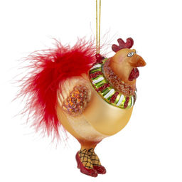 Украшение новогоднее "Курица", L9 W6 H11 см