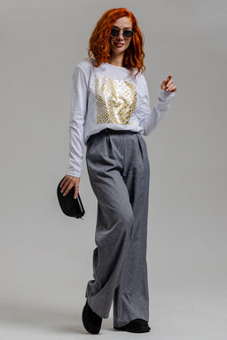 8519 Футболка с длинным рукавом женская