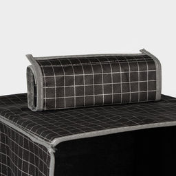 Органайзер подвесной Доляна «Кло», 4 отделения, 30×30×80 см, чёрный