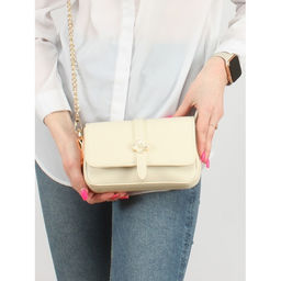 Сумка женская искусственная кожа YDR-2527, 1отд, плечевой ремень, молочный SALE 253909 - Adelia фото 5