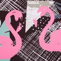 Полотенце пляжное круглое Этель Фламинго, диаметр 150 см, 100 % п/э  фото 3