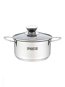 Кастрюля с крышкой 1л серебристый нержавеющая сталь