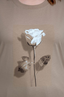 Арт. 31137 Футболка женская оверсайз 50-58 (5 шт) Цвет:бежевый - Калинка фото 5