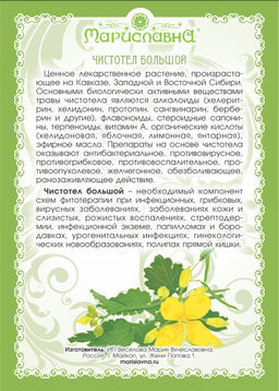 2 шт. Чистотел большой (трава) - Мариславна фото 2