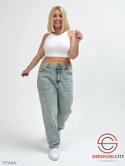 Джинсы стрейч широкие женские - Bruno фото 5