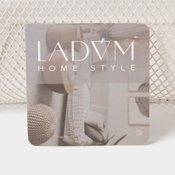 Корзинка универсальная LaDо́m, квадратная, с ручкой, 24.5×24.5×18 см, кремовая