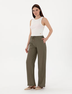 Haki Loose Fit Kanvas Pantolon - Pierre cardin фото 3