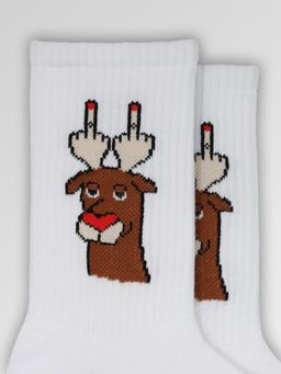 Носки НГ р.35-40 TxT Олень с рогами - Krumpy фото 3