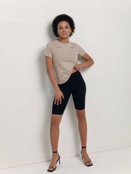 CONTE Велосипедки из хлопка с высокой посадкой LS 1729 black black