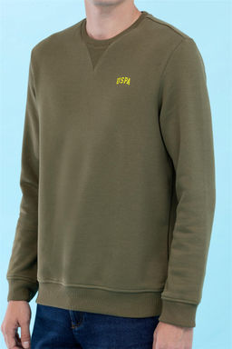 U. S. Polo Assn / Базовый свитшот цвета хаки с круглым вырезом - U.s. polo assn фото 8