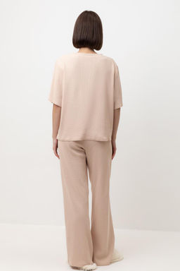 Е 20150/нюдовый беж пижама жен