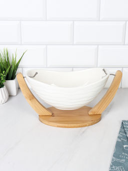 Салатник Лодочка 23,5 см / KT041 /уп 24/ на подставке - Галеонтрейд фото 2