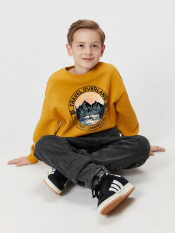 ACOOLA / Брюки джинсовые (утепленные) детские для мальчиков Gorman темно-серый