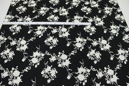 Перкаль Премиум (Digital) Эвридика цв.черный, ш.1.45м, хлопок-100%, 95гр/м.кв - Купава фото 3