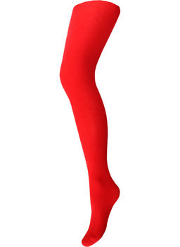 Колготки теплые DEA MIA COTTON 200 (хлопковые) ROSSO