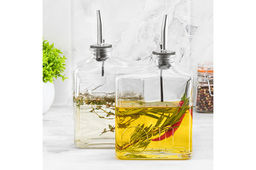 Набор 2 емкостей д/хранения масла и уксуса 450 мл 10*5,5*18,5 см "Glaskraft" стекло