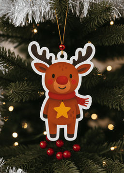 Подвеска новогодняя из дерева iLikeGift "Олень"