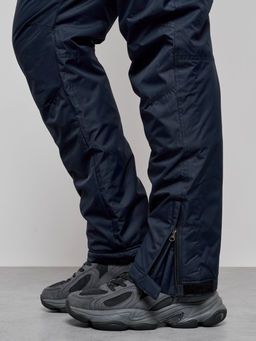 Полукомбинезон утепленный мужской зимний горнолыжный темно-синего цвета 7507TS - Colannia фото 11