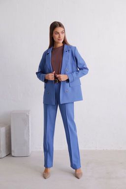 11834 Брюки со стрелками голубые - Martichelli фото 8