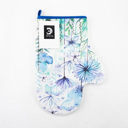 Варежка-прихватка Blue flowers, 20?28 см, саржа, 100% хлопок, ватин 250 г/м?