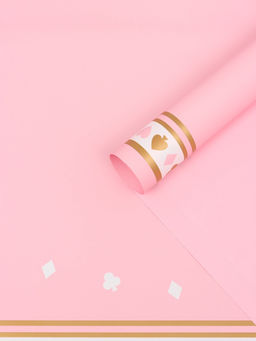 Цена за 20 шт. Пленка флористическая для цветов и букетов «Удача», розовая, 57×57 см