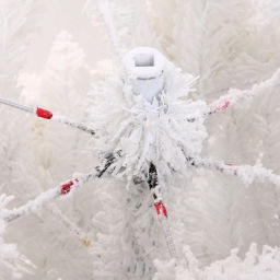 Ёлка "Звон вьюги" 180 см, ПВХ (786 веток), белый иней, Белый