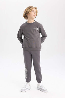 Спортивные штаны с принтом для мальчиков - Defacto фото 4