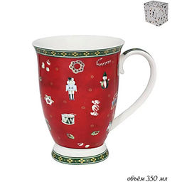 Кружка 350 мл НОВЫЙ ГОД в под.уп.(х36) Фарфор арт.105-597 #НовыйГод