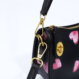 Сумка-багет на молнии, цвет чёрный - Simaland фото 6