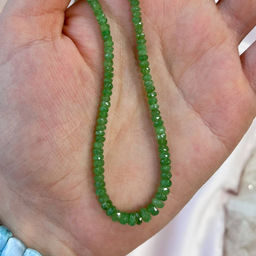 Бусы из зеленого Граната (Цаворит) - Радуга самоцветов фото 3