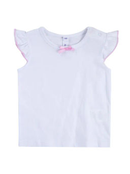 PlayToday / Комплект детский для девочек: фуфайка трикотажная (футболка), полукомбинезон текстильный  фото 4