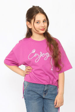 CRB wear/ CSJG 63783-44-400 Футболка для девочки,фиолетовый/Ex.Cherubino