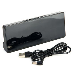 Часы электронные настольные, USB, календарь, будильник, термометр, 15×6.3 см, зелёная индикация